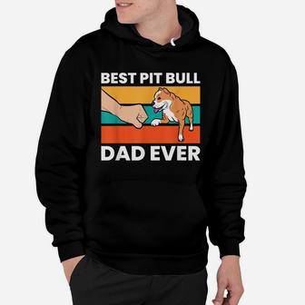 Best Pit Bull Dad Ever Funny Pitbull Dog Owner Hoodie | Crazezy AU