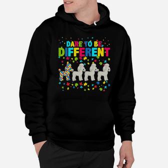 Best Poodle Dog Dad Mom Ever Autism Awareness Hoodie - Monsterry