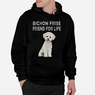 Bichons Frise Friend For Life Dog Friendship Hoodie | Crazezy