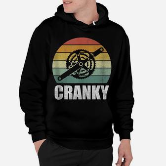 Bicycle Cranky Funny For Cycling Lovers Cranky Vintage Retro Hoodie | Crazezy