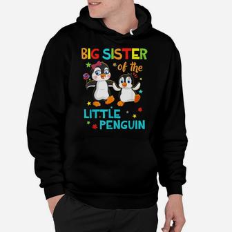 Big Sister Of Little Penguin Birthday Family Shirts Matching Hoodie | Crazezy AU