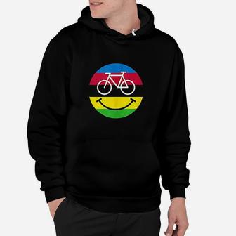 Bike Smiley Face World Champion Road Bicycle Smile Cyclist Hoodie | Crazezy
