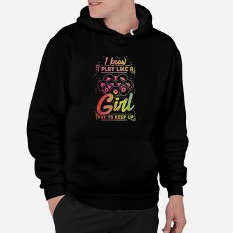Billiard Women Funny Gift Team Play Like A Girl Billiard Hoodie - Thegiftio