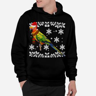 Bird Merry Christmas Ornament Sun Conure Ugly Xmas Sweatshirt Hoodie | Crazezy