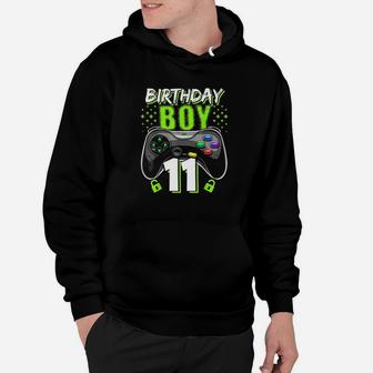 Birthday Boy 11 Video Game Controller Gamer 11Th Birthday Hoodie | Crazezy UK