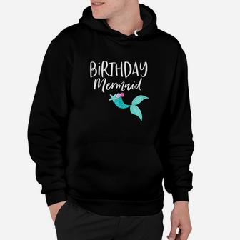 Birthday Mermaid Birthday Party Girl Mama Squad Mom Hoodie | Crazezy