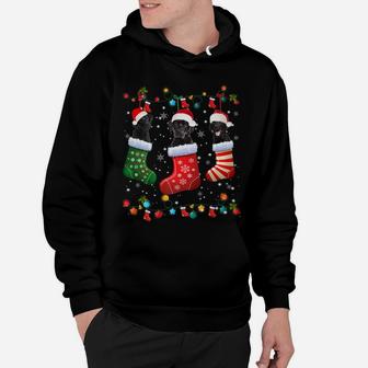 Black Lab Labrador Christmas Socks Funny Xmas Pajama Dog Hoodie | Crazezy CA
