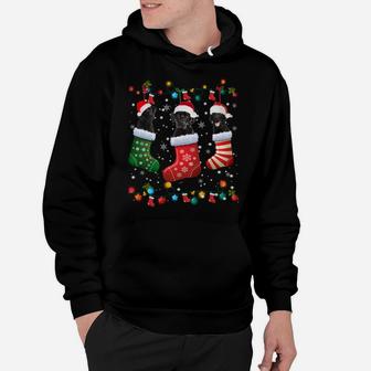 Black Lab Labrador Christmas Socks Funny Xmas Pajama Dog Sweatshirt Hoodie | Crazezy AU