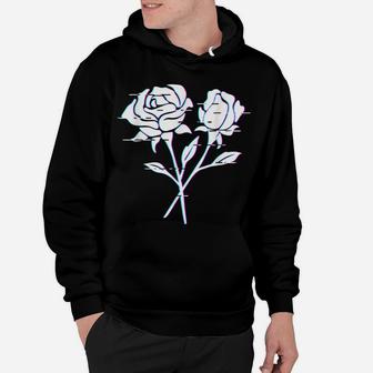 Black Roses Aesthetic Black Flower Hoodie | Crazezy CA