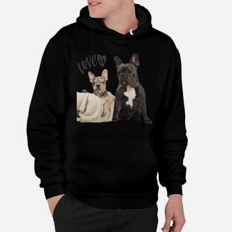 Black White French Bulldog Shirt Frenchie Mom Dad Dog Puppy Sweatshirt Hoodie | Crazezy AU