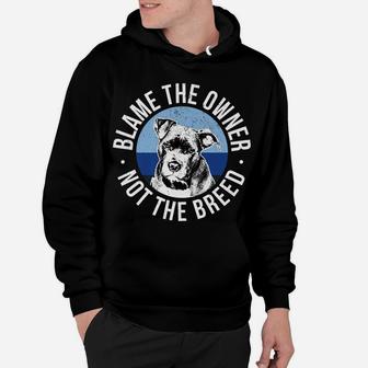Blame Owner Not Breed Pit Bull Terrier Awareness Truth Gift Hoodie | Crazezy DE