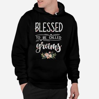 Blessed To Be Called Grams Floral Flower Hoodie | Crazezy DE