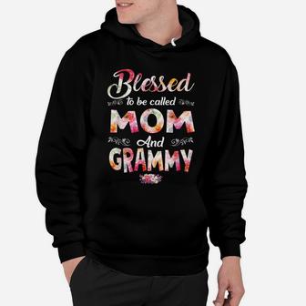 Blessed To Be Called Mom And Grammy Flower Mother's Day Hoodie | Crazezy CA