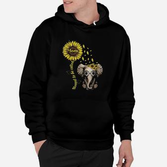 Blessed To Be Called Mom Sunflower Elephant Hoodie | Crazezy UK