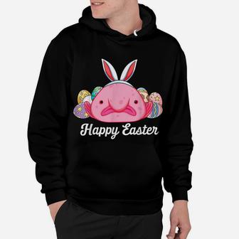 Blobfish In Ugly Face Bunny Ears Egg Hunting Easter Blobfish Hoodie | Crazezy AU