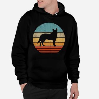 Blue Heeler Australian Cattle Dog Retro Vintage 70S Sunset Sweatshirt Hoodie | Crazezy