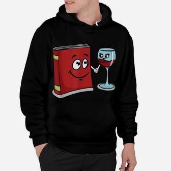 Book And Wine Best Friend Lover Gifts For Women Hoodie | Crazezy CA
