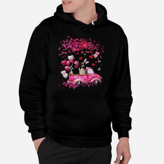 Border Collie Couple Valentine Fall Hoodie - Monsterry