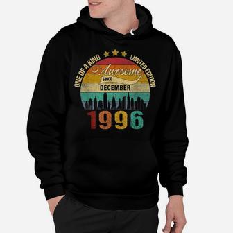 Born In December 1996 Vintage 25Th Birthday 25 Years Old Hoodie | Crazezy
