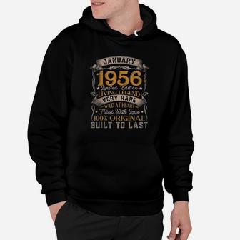 Born In January 1956 Vintage 65Th Birthday Gift 65 Years Old Hoodie | Crazezy DE