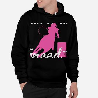 Born Ride Horse Forced To Go To School Funny Barrel Racing Hoodie | Crazezy