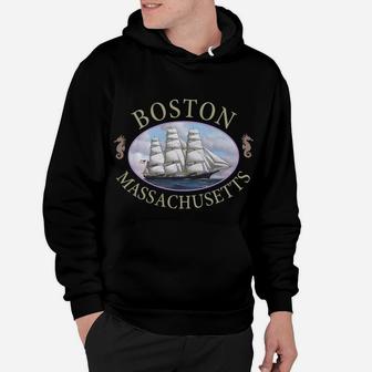 Boston Massachusetts Nautical Hoodie | Crazezy