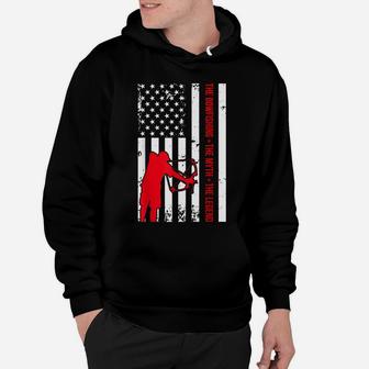 Bowfishing Usa Flag Vintage Great Cool Gift Hoodie | Crazezy