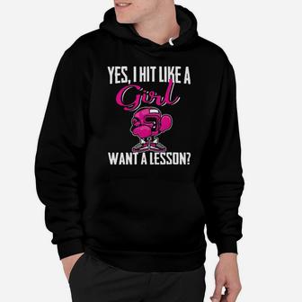 Boxing I Hit Like A Girl Want A Lesson Hoodie - Monsterry CA