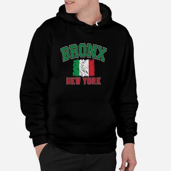 Bronx New York Style Italy Flag Hoodie | Crazezy