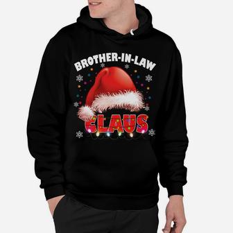 Brother-In-Law Claus Santa Hat Christmas Matching Family Hoodie | Crazezy UK