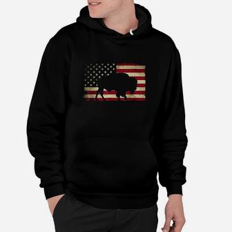 Buffalo American Flag Usa Hoodie | Crazezy