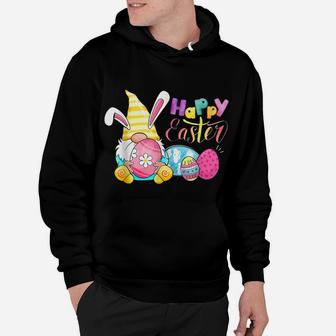 Bunny Gnome Rabbit Eggs Hunting Happy Easter Day Funny Hoodie | Crazezy CA
