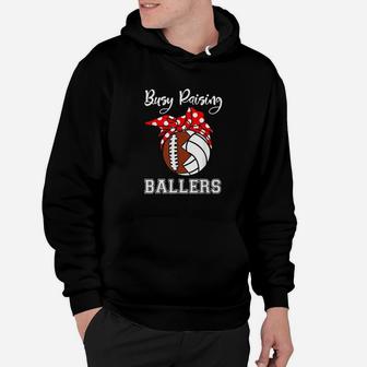 Busy Raising Ballers Hoodie | Crazezy