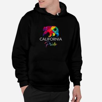California Gay Pride Men Women Rainbow Bear Lgbt Gift Hoodie - Thegiftio UK