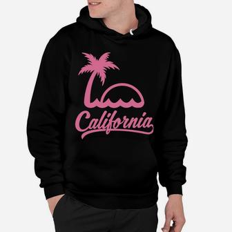 California State Summer Palm Trees Vacation Retro Hoodie | Crazezy CA