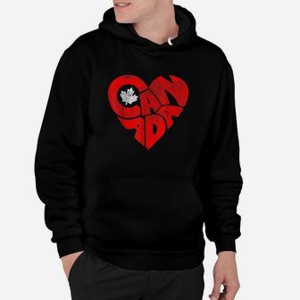 Canada Flag Heart Canadian Roots Americans Love Maple Hoodie | Crazezy AU