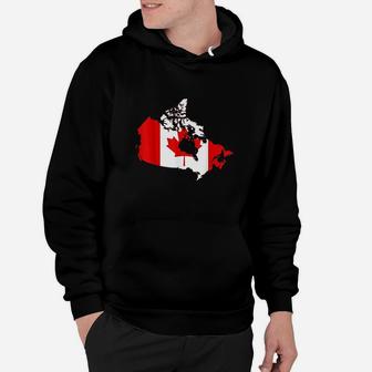 Canadian Flag Canada Day Gift Hoodie | Crazezy