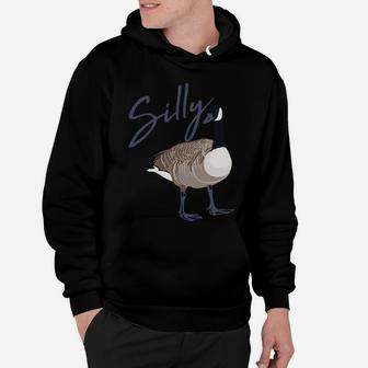 Canadian Silly Goose Funny Cute Bird Hunter Gift Animal Hoodie | Crazezy CA