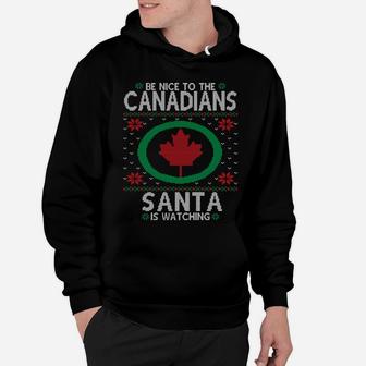 Canadian Ugly Christmas Party Funny Canada Maple Leaf Sweatshirt Hoodie | Crazezy