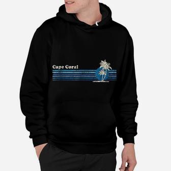 Cape Coral Vintage 80S Palm Trees Sunset Tee Hoodie | Crazezy