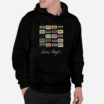 Cassettes Tapes Colorful Never Forget Hoodie - Thegiftio UK