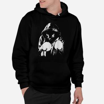 Cat Boxing | Creative Animal Lovers Cool Boxer Gift Hoodie | Crazezy