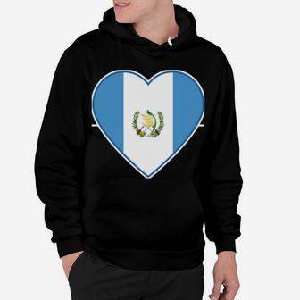 Chapin Guatemalan Heartbeat I Love Guatemala Flag Gift Hoodie | Crazezy