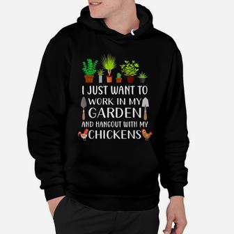 Chicken Lover Funny Gardening Shirt For Men Women, Gardener Hoodie | Crazezy CA