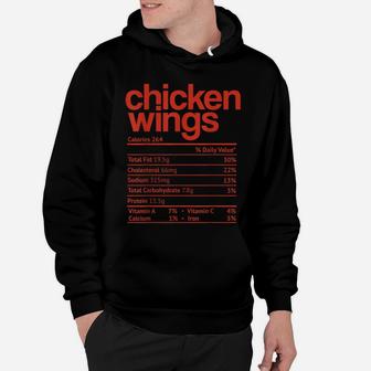 Chicken Wings Nutrition Fact Funny Thanksgiving Christmas Hoodie | Crazezy