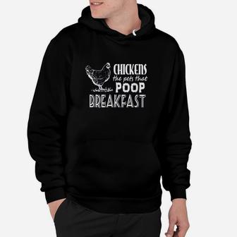 Chickens The Pets That Pop Breakfast Funny Hoodie | Crazezy