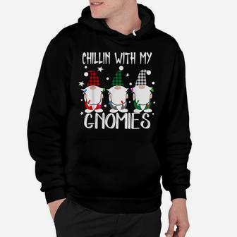 Chillin With My Gnomies Christmas Pamajas Family Funny Xmas Hoodie | Crazezy