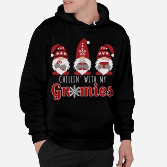 Chillin With My Gnomies Funny Christmas Gnome Gift 3 Gnomes Hoodie | Crazezy AU