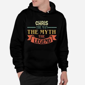 Chris The Man The Myth The Legend Custom Name Tee Hoodie | Crazezy AU