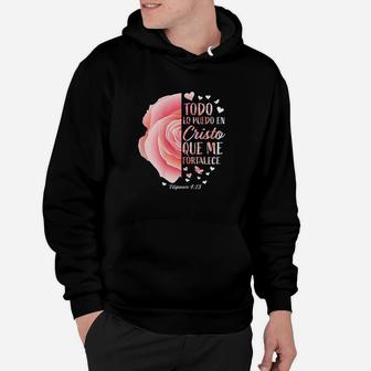 Christian Gifts Women Spanish Verse Sayings Religious Hoodie | Crazezy